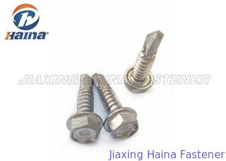 Stainless Steel 304 316  Thread Hex Self Drilling Metal Screws and Washers