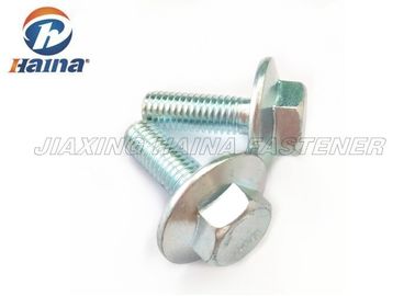 M8 Ｘ 25 탄소강 육각 헤드 플랜지 볼트는 왼쪽 스레드 / 옳은 스레드를 특화했습니다