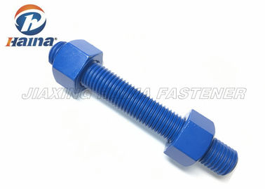 ASTM A193 B7 탄소강 스터드 블루 스레드 스틸 바 볼트 및 너트
