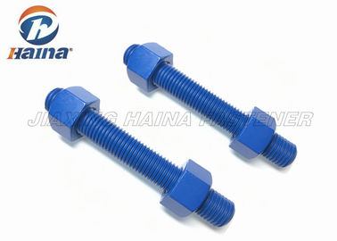 ASTM A193 B7 탄소강 스터드 블루 스레드 스틸 바 볼트 및 너트