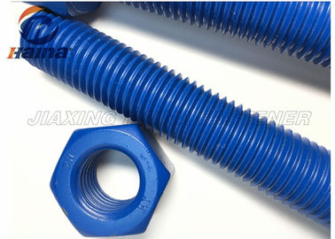 ASTM A193 B7 탄소강 스터드 블루 스레드 스틸 바 볼트 및 너트