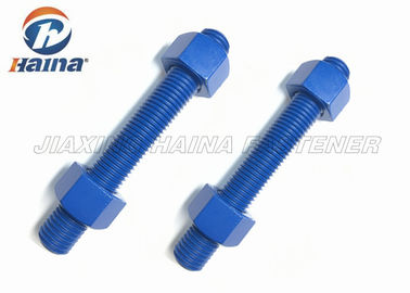 ASTM A193 B7 B7M 탄소강 완전 나사산 로드 너트 스터드 볼트 및 너트