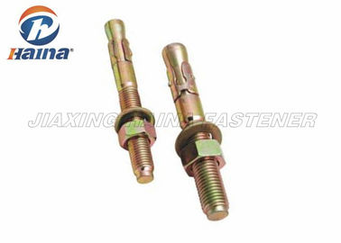노란 아연 M8x25 도금된 확장 탄소강 웨지 볼트  앵커